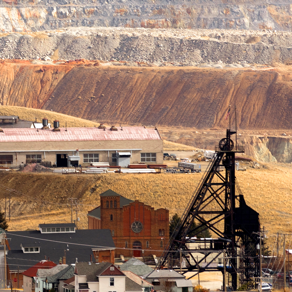 Large mining site