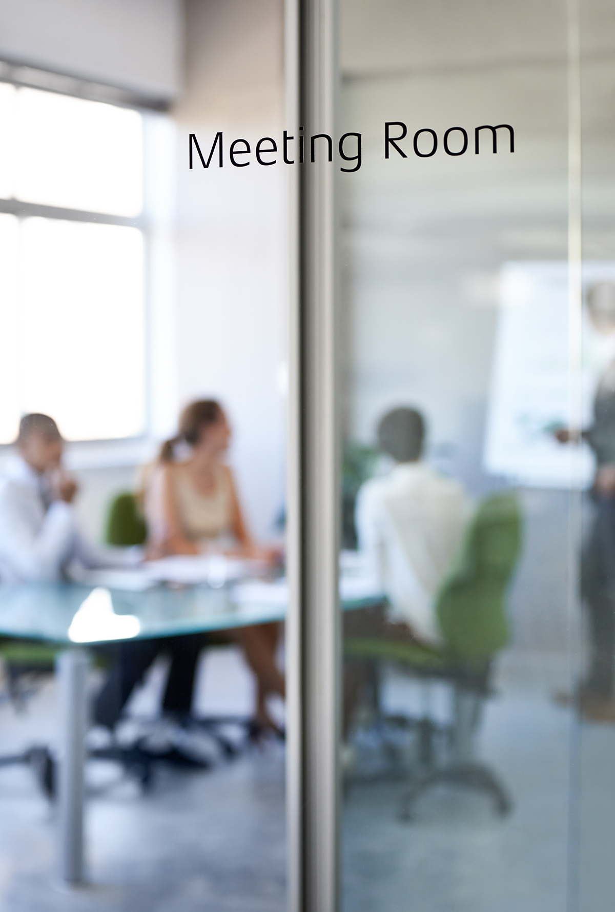 A boardroom meeting in progress
